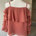 Lucca Couture WOMEN'S TIERED RUFFLE SLEEVE TOP - PINK, SIZE XS Photo 5