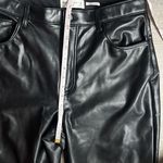 Abercrombie & Fitch  the ankle straight ultra high rise vegan leather pants Photo 7