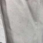 Vintage Leather Jacket Single Breasted Button Down Collared Beige Womens Large Tan Photo 5