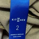 Kit and Ace Womens Beige Tan High Waist Straight Wide Leg Trousers Dress Pants 2 Photo 3