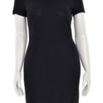 St. John Collection Black Short Sleeve Sheath Dress Size 12 Photo 0