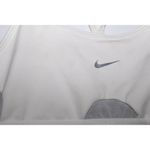 Nike Women's  Dri-FIT White Gray Athletic Elastic Racerback Sports Bra Size Small Photo 2