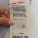 Lululemon NWT  Hold Tight Short-Sleeve Henley Starch Blue - Size 12 Photo 3