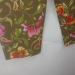 Talbots 10 30x25 Mocha Berry Bloom Cotton Stretch Capri Pants Photo 3