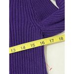 Ralph Lauren Lauren Women’s Purple Long Sleeve 100% Cotton Sweater Size Large Photo 9