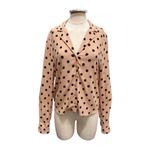Reformation Long Sleeve Polka Dot Button up Shirt Size Small Photo 1