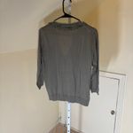 Talbots  EUC Women's Sage Green Ruffle Front Silk Blend Cardigan Sweater Size S Photo 4