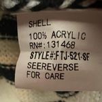 FATE. Striped Loose Knit Sweater Size Small Front Pocket Nautical Coastal Photo 3