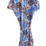 Alexis Melyssa Geogette Dress in Blue Floral Photo 2