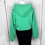 Savage X Fenty Essential Fleece Scope Logo Cropped Hoodie Sweatshirt Green XL Photo 4