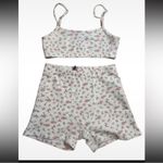 Edikted  Floral Print Pajama Set - White and Pink Photo 2