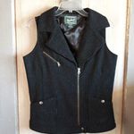 Woolrich  Zip Up Vest Black Pinstripe Photo 0