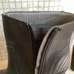 RIBA Rockin Black Metallic 💚NWOB💚 Boots size 6 Block Heel Photo 2