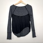 Free People We the Free Layered Knit Baseball Long Sleeve Tee Photo 5