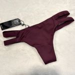 NWT Tavik Chloe Mini Cutout Swim Bottom in Merlot Photo 6