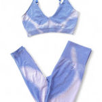 Gymshark  2 Piece Blur Blue Set Legging + Bralette - Size Small Photo 0