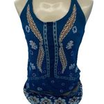 O'Neill O’neil Blue Floral Halter Top Size XS Photo 0