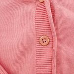 Talbots XL Petite Pink Cotton V Neck Long Sleeve Button Front Cardigan Sweater Photo 3