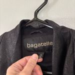 Bagatelle  Black Draped Loose Fit Flowy Open Front Vest Photo 2