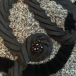 Dana Buchman  lined midi skirt amazing detaill ribbon and bead decoration size 8 Photo 2