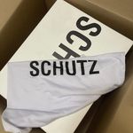 Schutz NEW  Guily Up Over the Knee Boot Color EGGSHELL Square toe Size 6 Photo 9