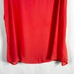 Torrid 1X Top Strappy Short Sleeve Peach Georgette Chiffon Solid Tee 899 Photo 5