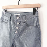 Joie  Aerindis Ankle Straight-Leg Jeans in Cadet Stripe Women's Size 26 Photo 3