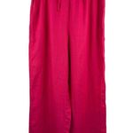 Women’s J.Crew Size Medium Hot Pink Linen Pants. Photo 1