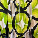 Michael Kors MICHAEL Lime Green Abstract Print Blouse Photo 3