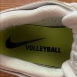 Nike  White Volleyball Sneakers with Blue Accents size W9 Photo 5