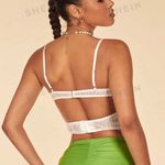 SheIn White Lace Crop Top Photo 3
