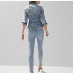 White House | Black Market WHBM HR Ballchain Embellished Skinny Jeans in Halesia Antique sz 10 EUC Photo 1