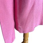 Talbots Womens Ribbed Button Detail Barbiecore Pink Sweater - Sz M Photo 1