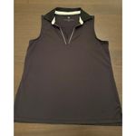 Tuckernuck  Polo Sport Black Sleeveless Caroline Top Medium Golf Tennis Pickle Photo 1
