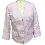EXPRESS  Y2K Women’s linen blend Blazer pink purple office business New Sz 10 Photo 1