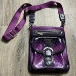 Vittorio Leather Crossbody Purple Photo 2