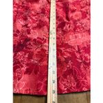 Kate Hill  Women's Silk Blazer Red Floral Button Front Lined Jacket Size 16W Photo 5