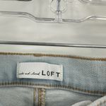 NWT Ann Taylor LOFT Light Wash Frayed Hem High Rise The Skinny Jeans Size 28 Blue Photo 4