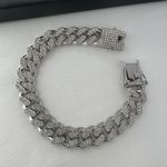 CZ Link Chain Bracelet for Men Women Streetwear Punk Hip Hop Unisex Style Gold Photo 5