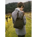 Coach  Sonoma Drawstring Natural Grain Chocolate Brown Leather Bag Photo 1