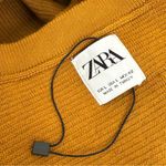 ZARA  Mustard Long Sleeve Knit Sweater Top Size M Photo 5