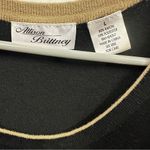 Allison Brittney Striped Long Sleeve Rayon Blend Knit Sweater Midi Dress Large Photo 6