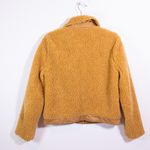 Madewell  Sherpa Portland Teddy Fuzzy Snap Collared Jacket Distant Sand Melange M Photo 3