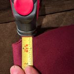 Talbots Burgundy Classic Stretch Side Zip Flat Front Ankle Pants Sz 14P Photo 8