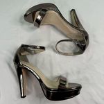 Touch Ups Touch Up Benjamin Walk Heel Size 9M Mary Silver Sandal Open Toe Metallic Formal Photo 0