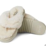 Dearfoams Fireside by Auburn Thong Genuine Shearling Slipper Pink Photo 0
