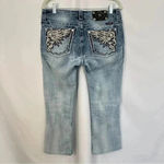 Miss Me Jeans Mid Rise Bootcut Embellished Back Pockets Cropped Womens Sz 30 Photo 6