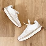 Madewell Kickoff Trainer Sneakers in Neutral Colorblock Leather Women's US 9 Photo 2