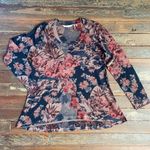 Soft Surroundings  Millie Floral Knit Top Tunic Sweater - Sz PS 💚🎀 Photo 7