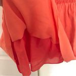 Trina Turk NWT Sofi Smocked Halter Top Orange Heatwave Size Medium Photo 3
